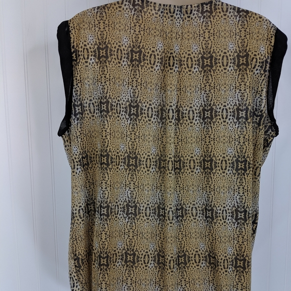 MNG by MANGO Leopard Print Shell Sz 10 - Picture 10 of 15